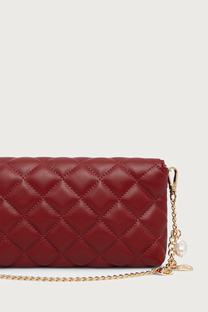 Dodaci Twinset pismo torbica za žene od imitacije kože 262TH7043 bordo