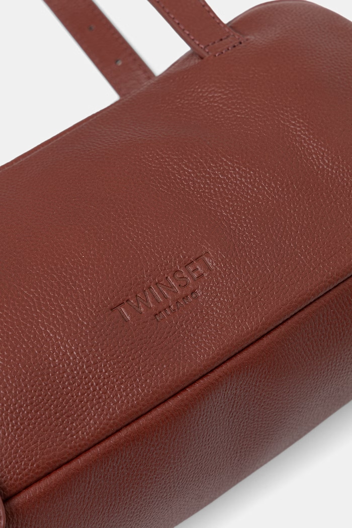 Twinset baguette torbica ženska usnjena rjava 262TB7193
