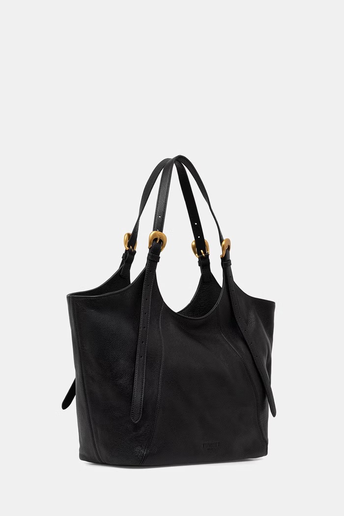 Twinset tote γυναικεία δερμάτινη 262TB7190 μαύρο AW26