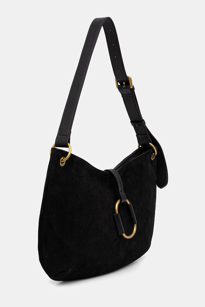 Twinset hobo torbica ženska semišasta 262TB7151 črna AW26