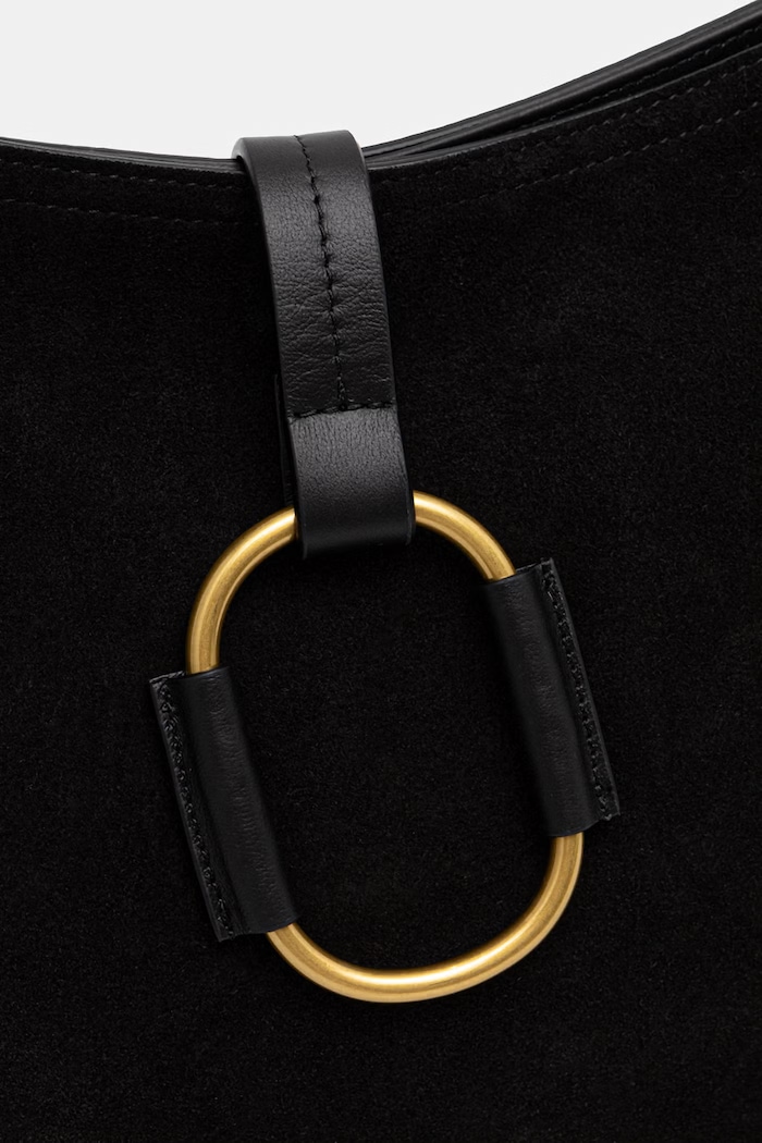 Twinset hobo torbica ženska semišasta črna 262TB7151