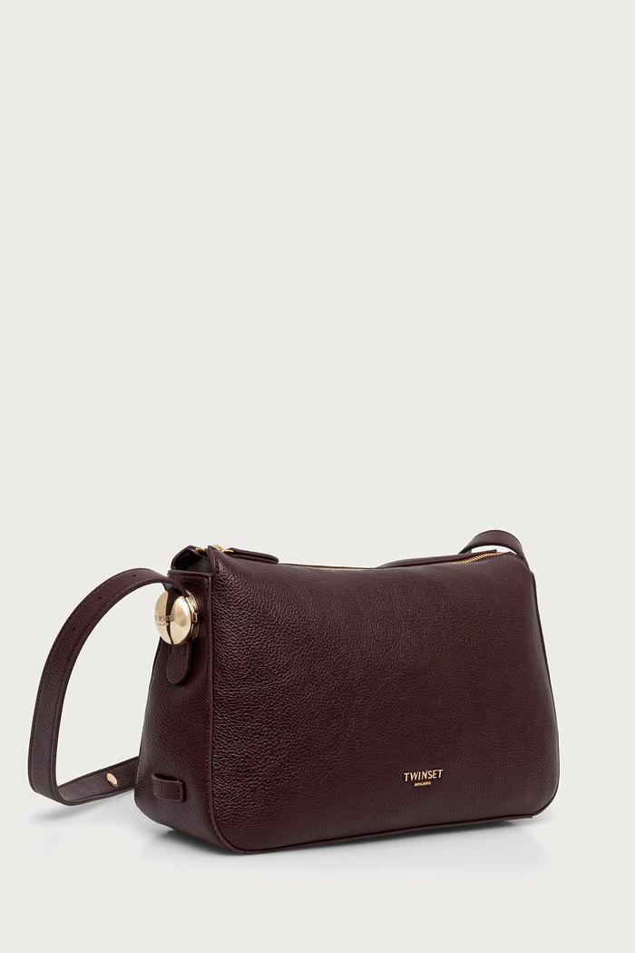 Twinset чанта crossbody дамска от имитация на кожа 262TB7213 бордо AW26