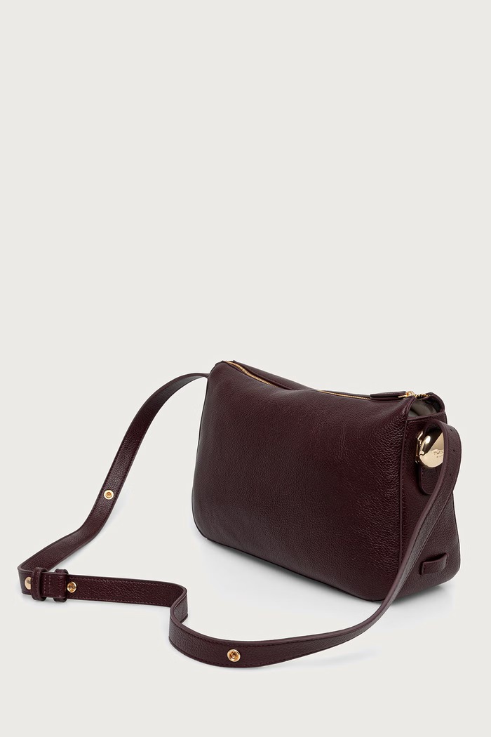 Аксесоари Twinset чанта crossbody дамска от имитация на кожа 262TB7213 бордо