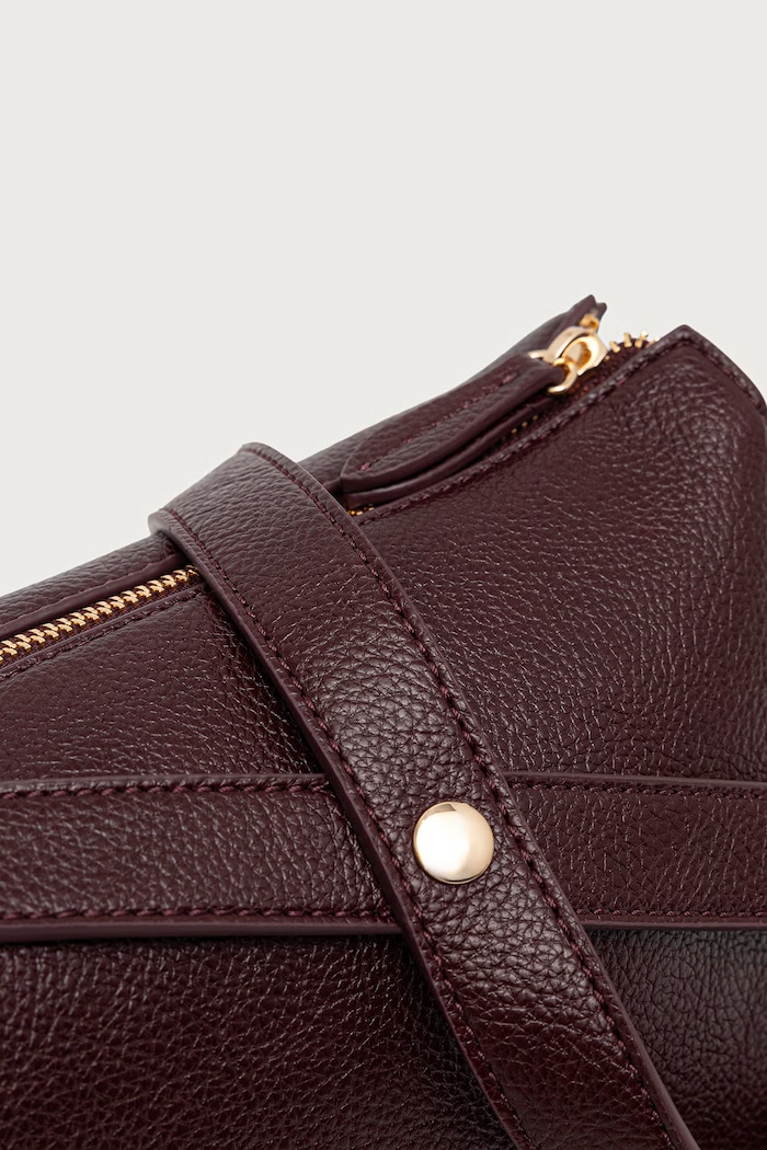 Twinset чанта crossbody дамска от имитация на кожа 262TB7213 бордо