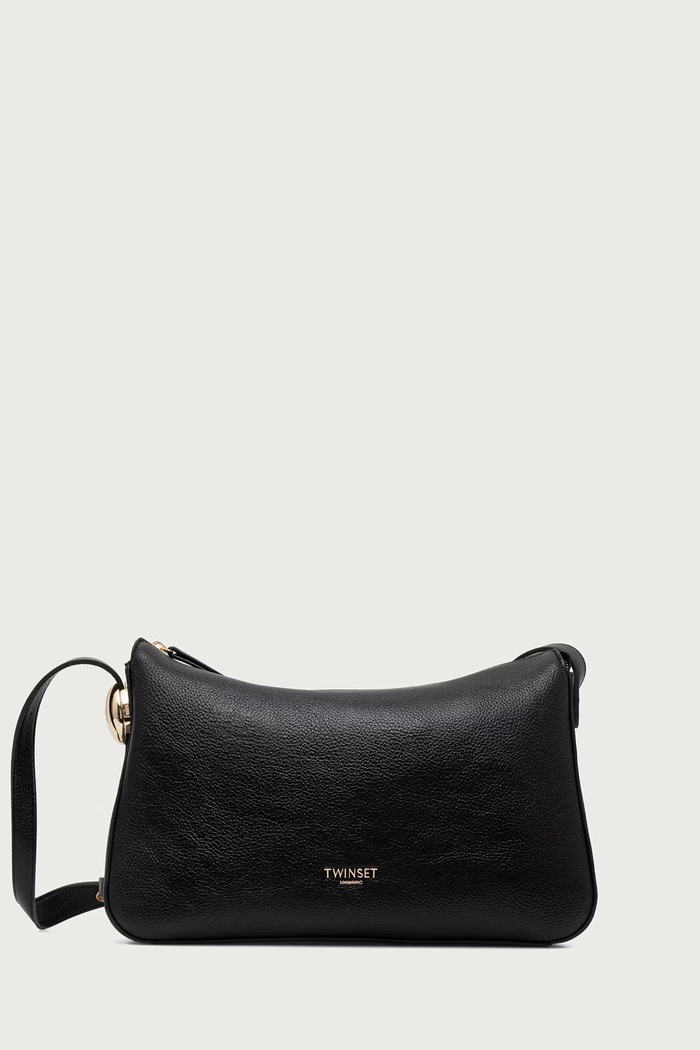 Twinset чанта crossbody дамска от имитация на кожа черен 262TB7213