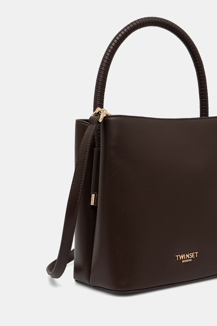 Twinset torba za žene od imitacije kože 262TB7035 smeđa AW26