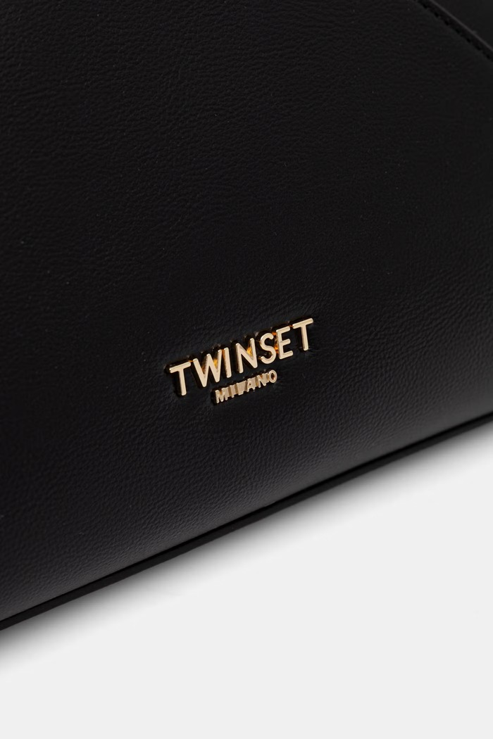 Twinset чанта дамска от имитация на кожа черен 262TB7034