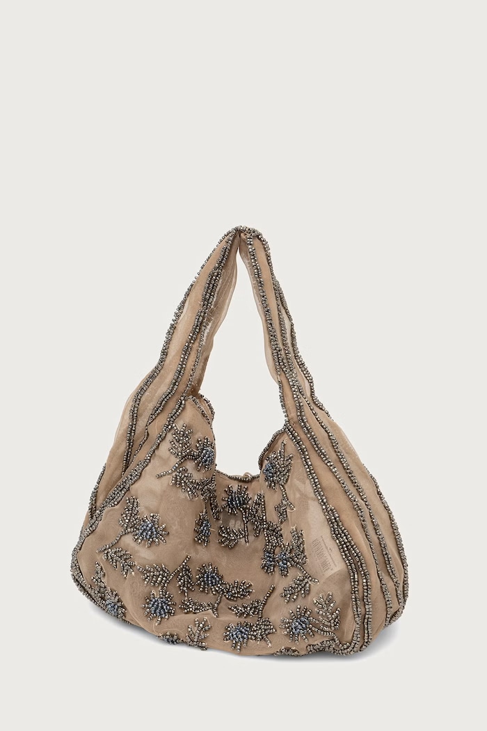 Akcesoria Hoss Intropia torebka hobo damska 2054017 beżowy