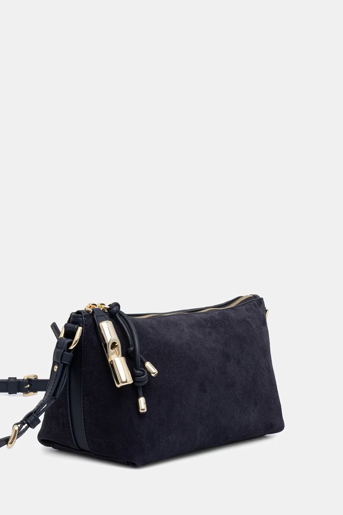 Furla torebka crossbody damska zamszowa WE00865.BX4018.2677S granatowy AW26
