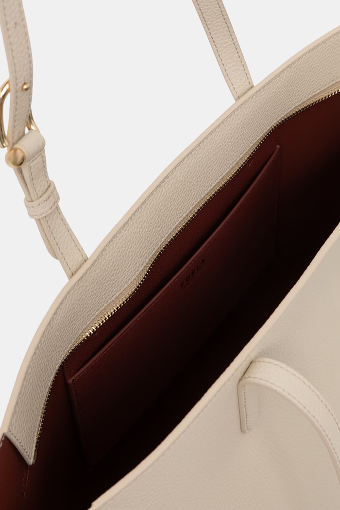 Furla torebka shopper damska skórzana WB02059.BX4329.4915S beżowy