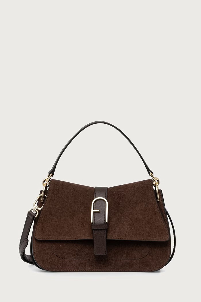 Furla torebka crossbody damska zamszowa brązowy WB00996.BX3045.3244S