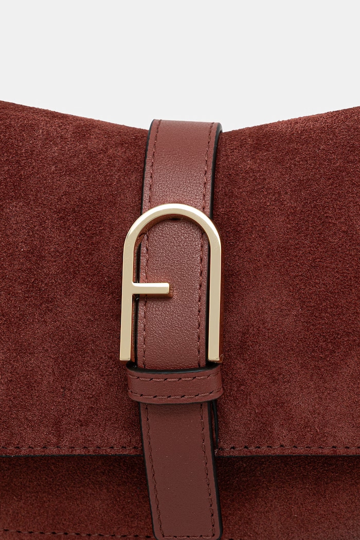 Furla torebka crossbody damska zamszowa WB01032.BX3045.4996S bordowy