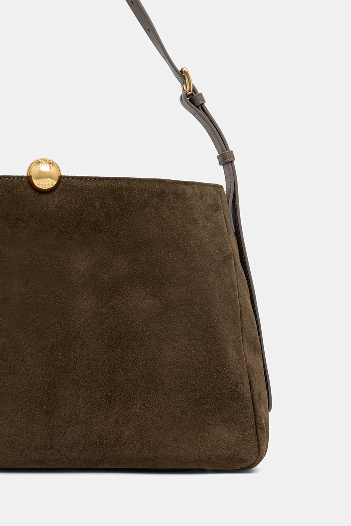 Akcesoria Furla torebka tote damska zamszowa WB02031.BX0906.5141S zielony
