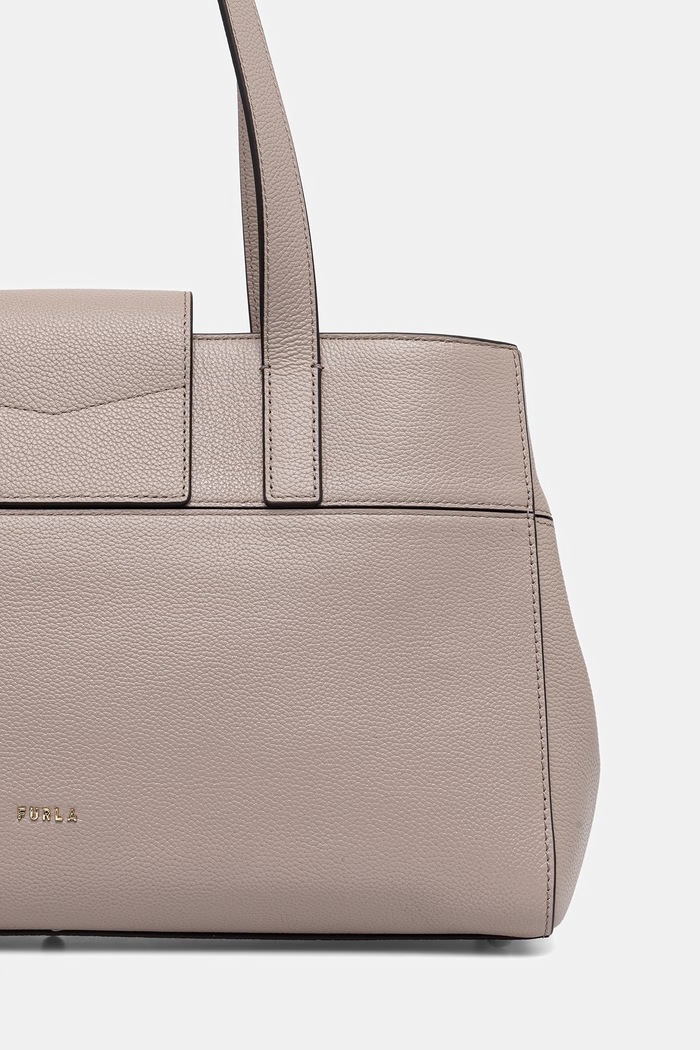 Akcesoria Furla torebka shopper damska skórzana WB01980.BX4546.4892S beżowy