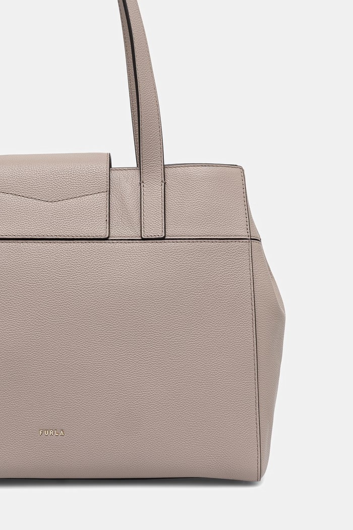 Akcesoria Furla torebka shopper damska skórzana WB01952.BX4546.4892S beżowy