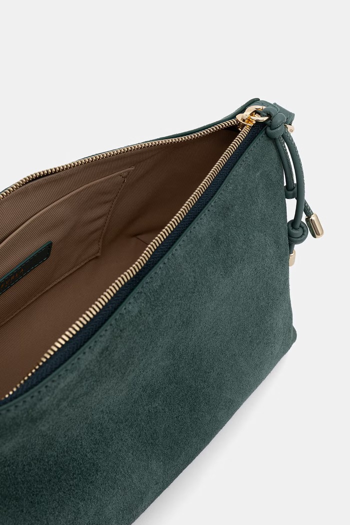 Furla torebka damska zamszowa zielony WE00865.BX4018.4958S
