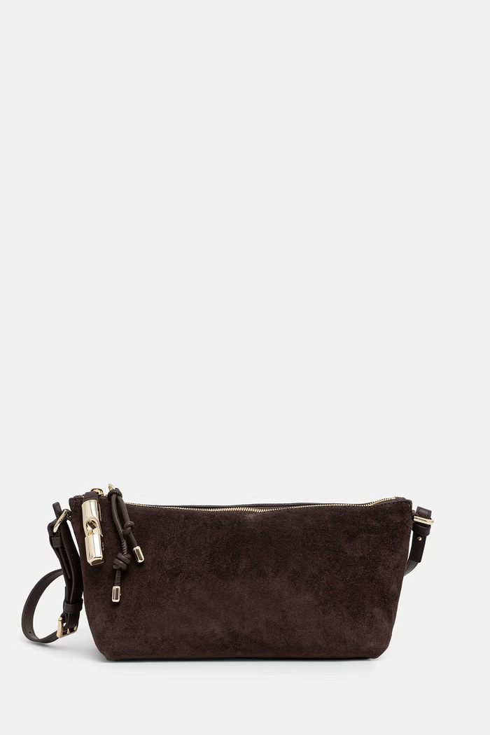 Furla torebka crossbody damska zamszowa brązowy WE00865.BX4018.4286S