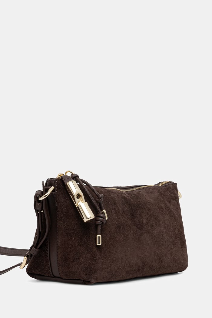 Furla torebka crossbody damska zamszowa WE00865.BX4018.4286S brązowy AW26
