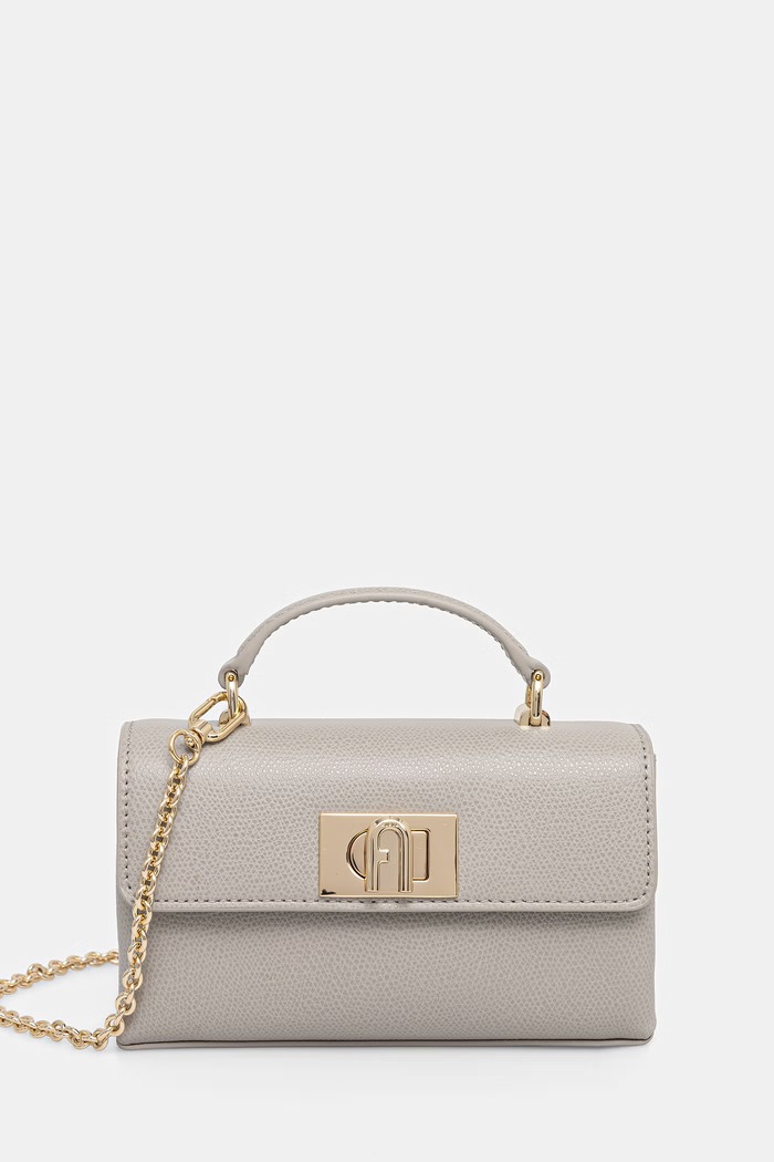 Furla torebka crossbody damska skórzana szary WE00423.ARE000.4897S