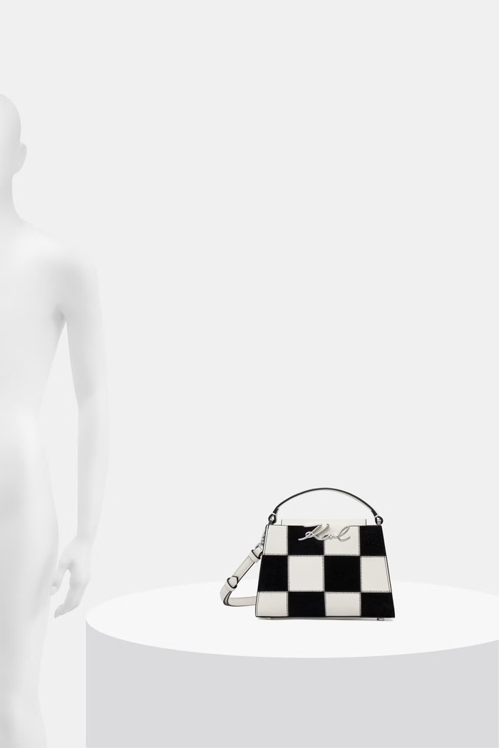 Karl Lagerfeld geantă crossbody pentru femei din piele K/SIGNATURE B3W30027