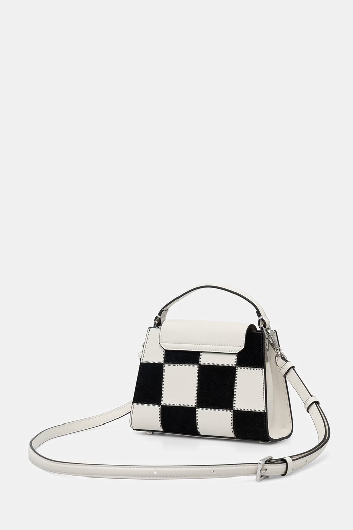 Accesorii Karl Lagerfeld geantă crossbody pentru femei din piele K/SIGNATURE B3W30027 alb