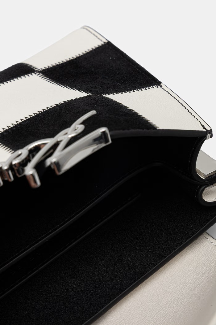 Karl Lagerfeld geantă crossbody pentru femei din piele K/SIGNATURE B3W30027 alb