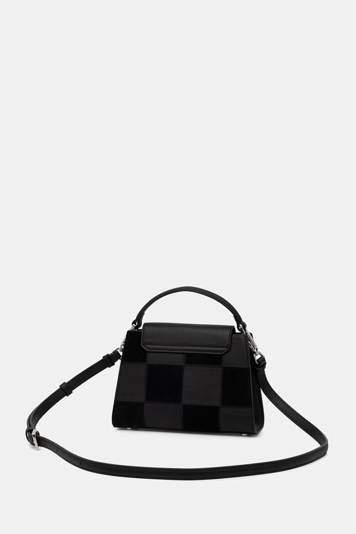 Doplnky Karl Lagerfeld crossbody kabelka dámska kožená K/SIGNATURE B3W30027 čierna