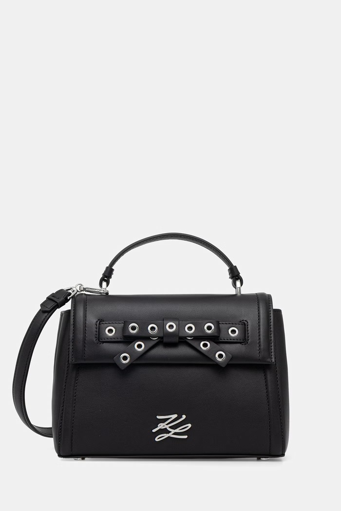 Karl Lagerfeld geantă crossbody pentru femei din piele K/AUTOGRAPH negru B3W30051