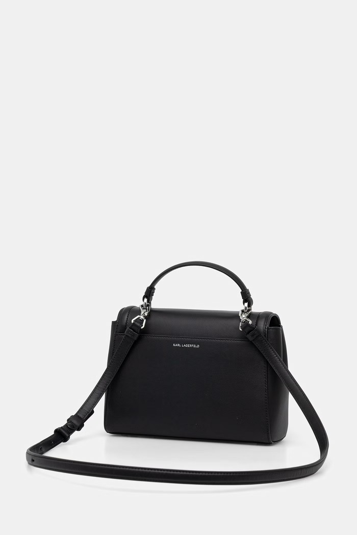 Accesorii Karl Lagerfeld geantă crossbody pentru femei din piele K/AUTOGRAPH B3W30051 negru
