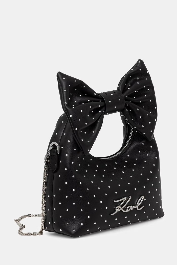 Karl Lagerfeld crossbody kabelka dámska z imitácie kože B3W30111 čierna AW26