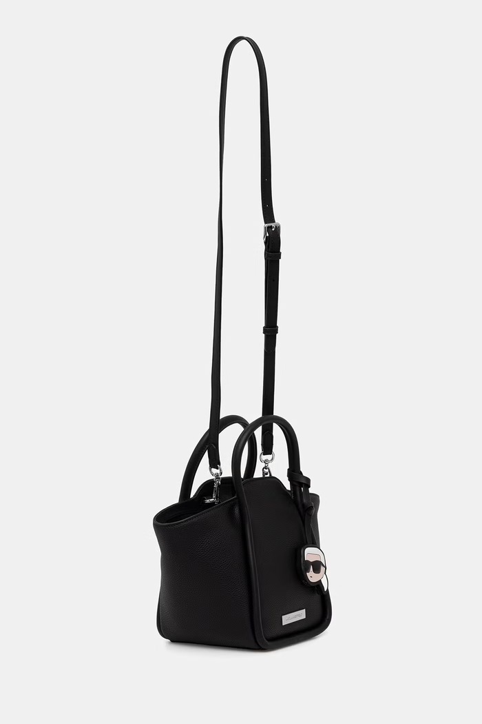 Karl Lagerfeld kabelka typu tote dámska z imitácie kože IKON B3W30117 čierna AW26