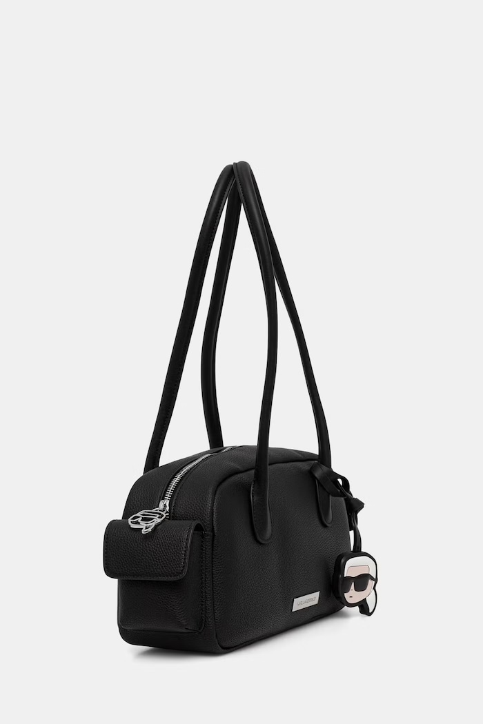Karl Lagerfeld kabelka typu baguette dámska z imitácie kože IKON B3W30119 čierna AW26