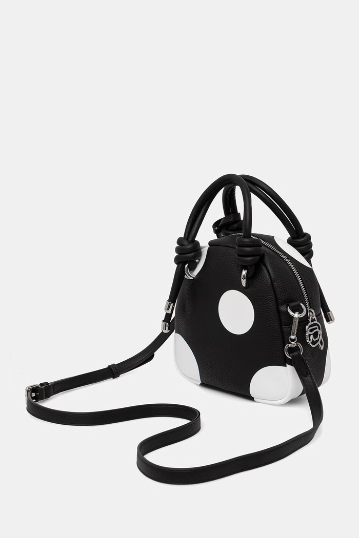 Accesorii Karl Lagerfeld geantă crossbody pentru femei cu imitație de piele IKON B3W30121 negru