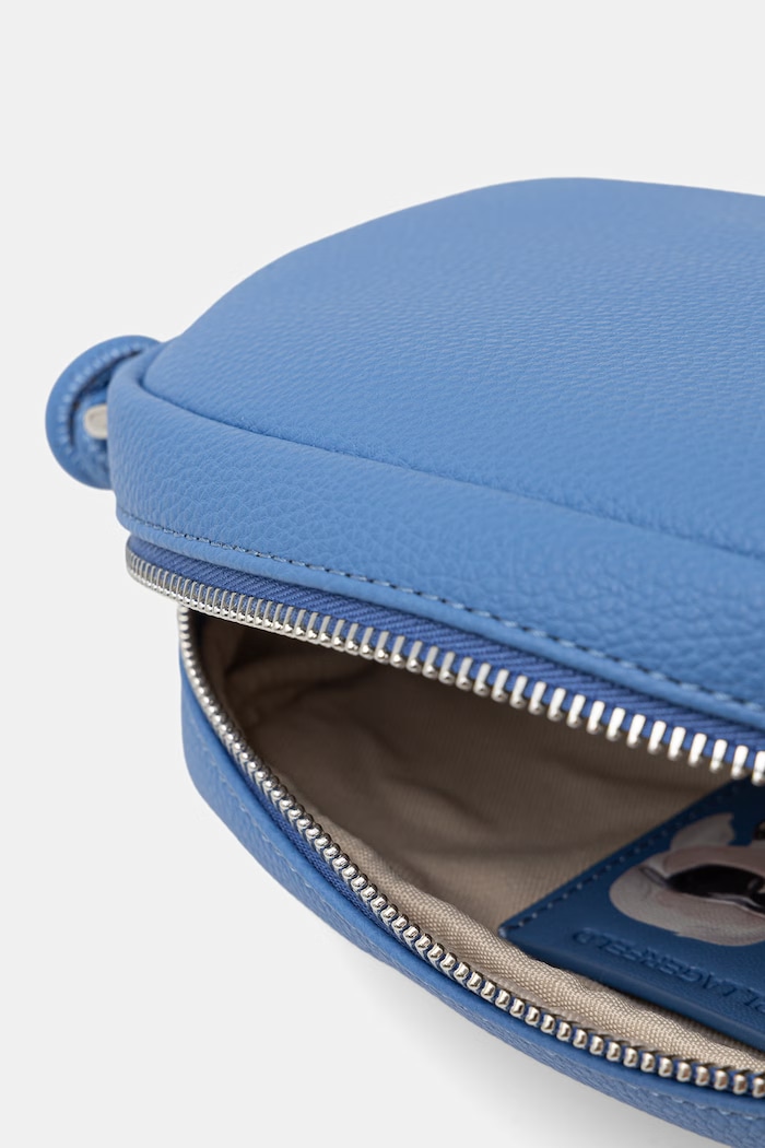 Karl Lagerfeld geantă crossbody pentru femei cu imitație de piele IKON B3W30307 albastru