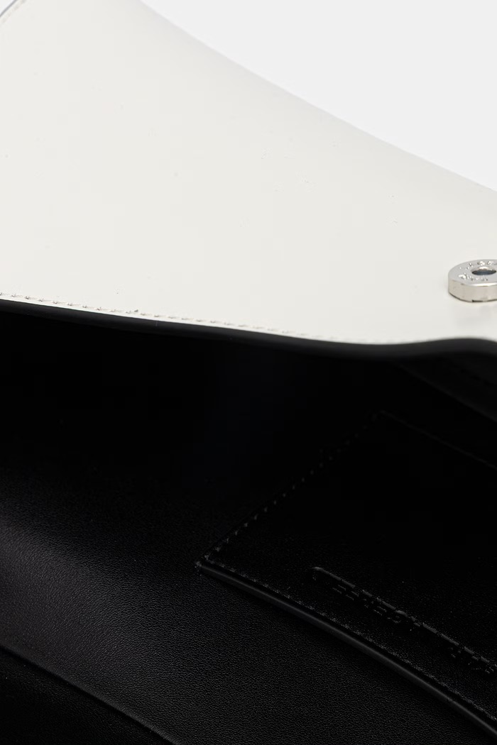 Karl Lagerfeld baguette γυναικεία δερμάτινη K/AUTOGRAPH B3W30267 λευκό