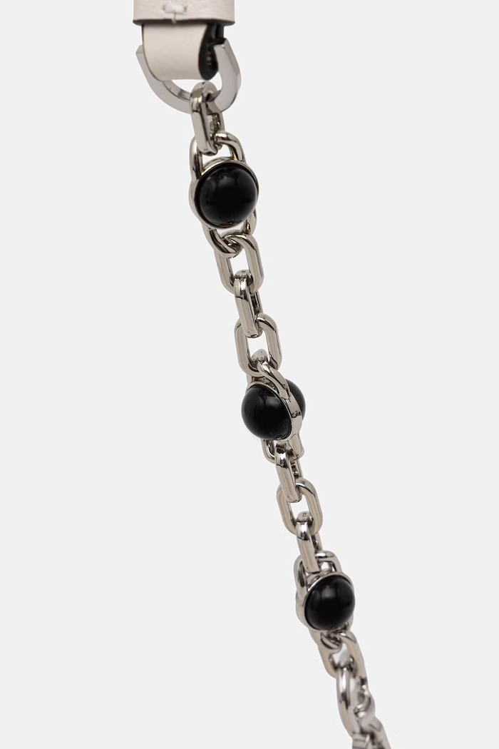 Karl Lagerfeld kabelka hobo dámska kožená K/SIGNATURE čierna B3W30303