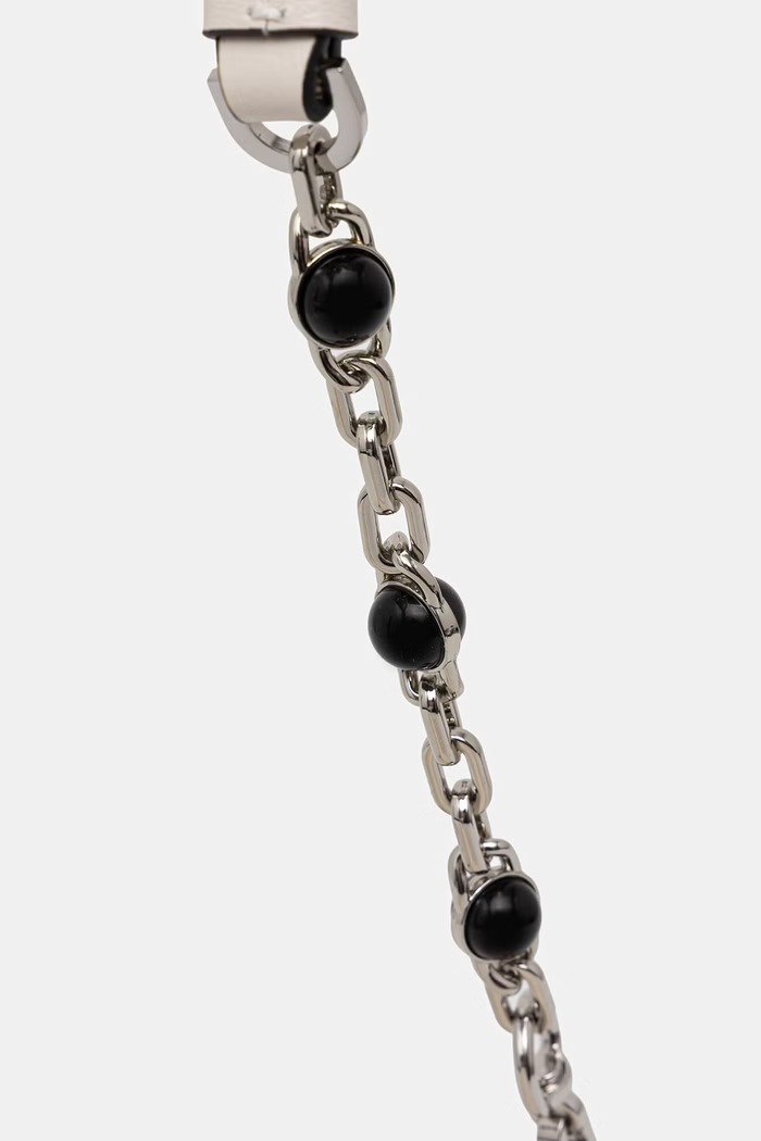 Karl Lagerfeld kabelka hobo dámska kožená K/SIGNATURE čierna B3W30303
