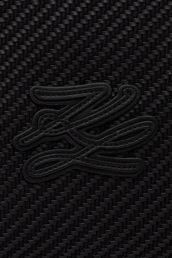 Karl Lagerfeld crossbody kabelka dámska pletená K/AUTOGRAPH B3W30314 čierna