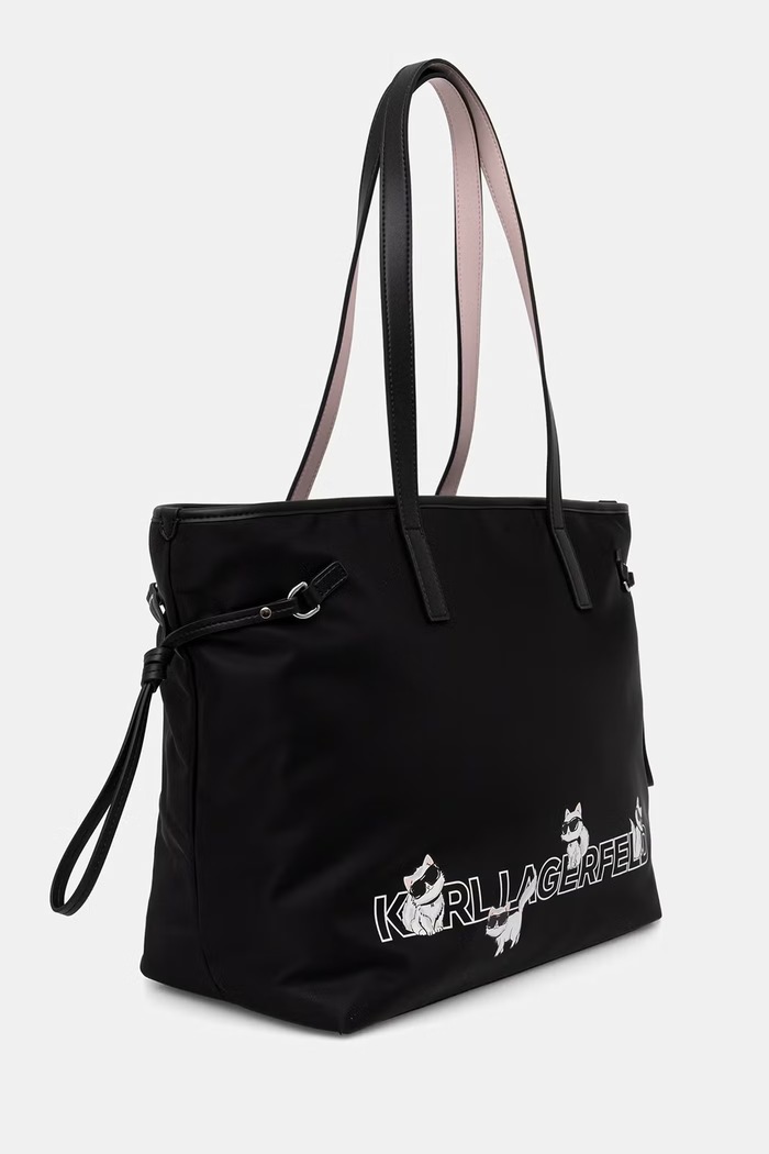 Karl Lagerfeld kabelka typu shopper dámska IKON B3W30351 čierna AW26