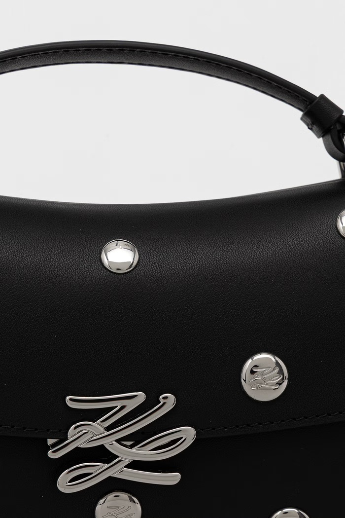 Karl Lagerfeld geantă crossbody pentru femei din piele K/AUTOGRAPH B3W30319 negru