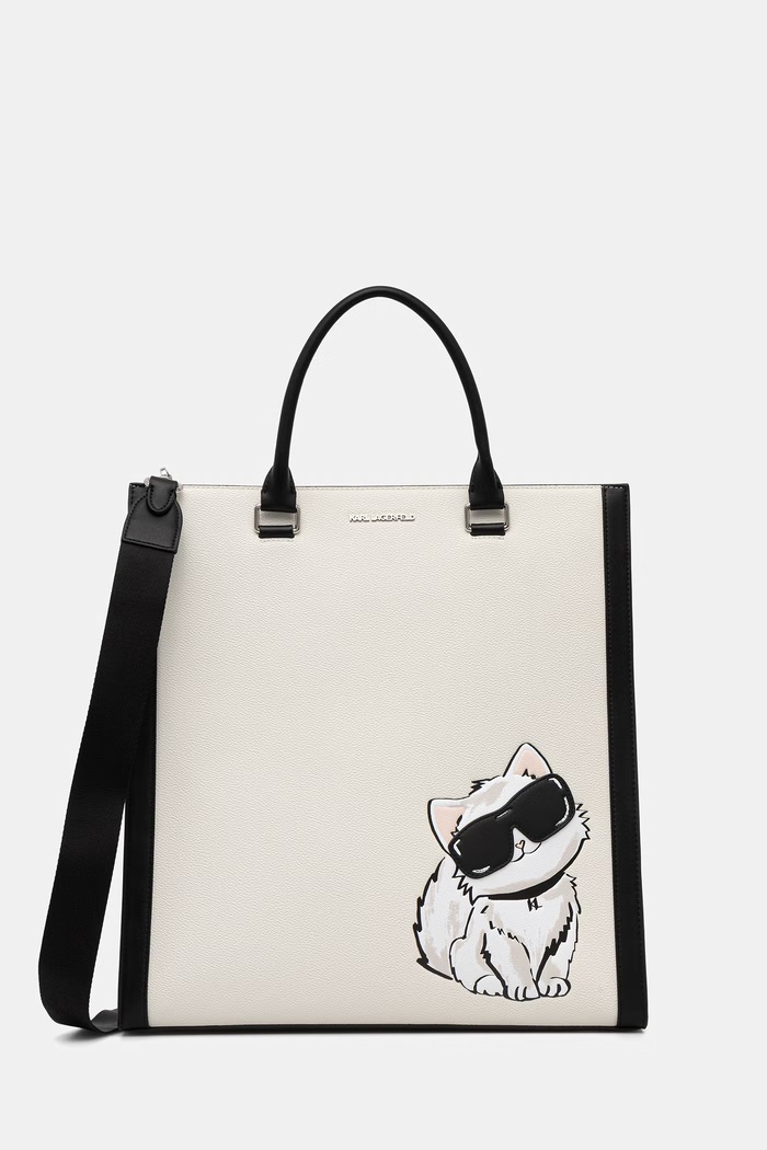 Karl Lagerfeld geantă shopper pentru femei IKON bej B3W30338