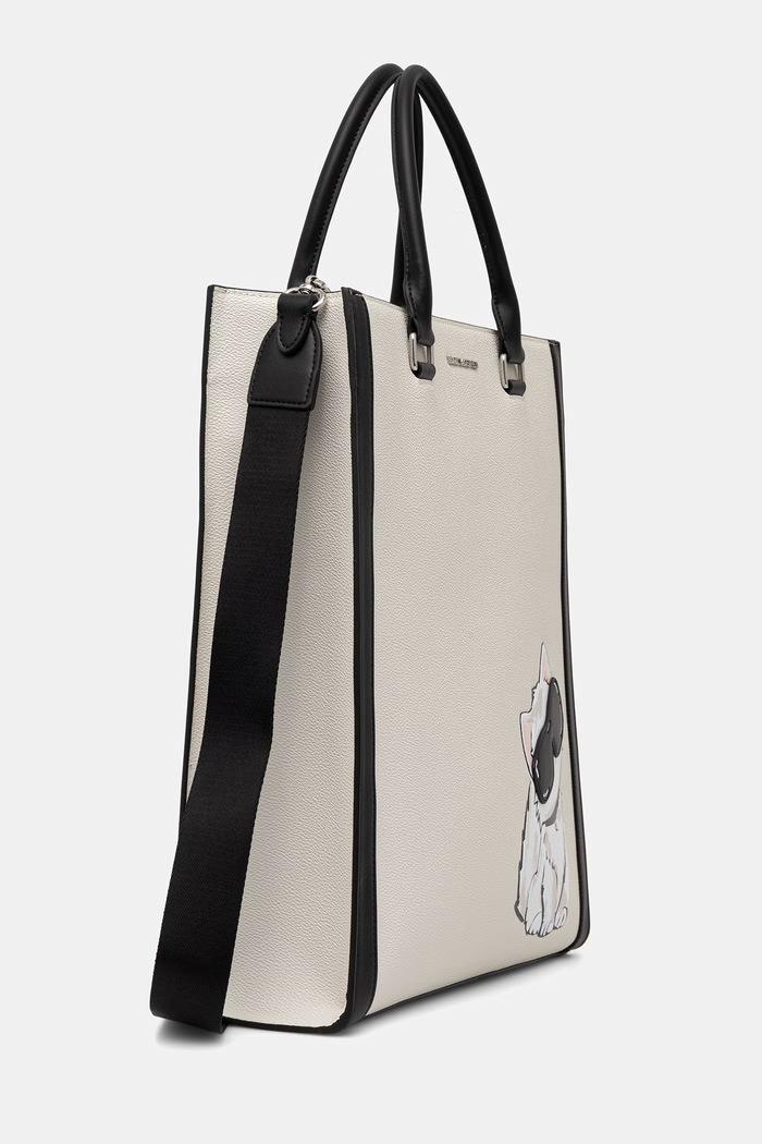 Karl Lagerfeld geantă shopper pentru femei IKON B3W30338 bej AW26