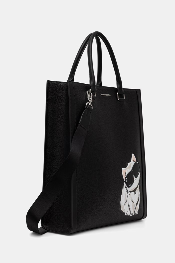 Karl Lagerfeld kabelka typu shopper dámska IKON B3W30338 čierna AW26