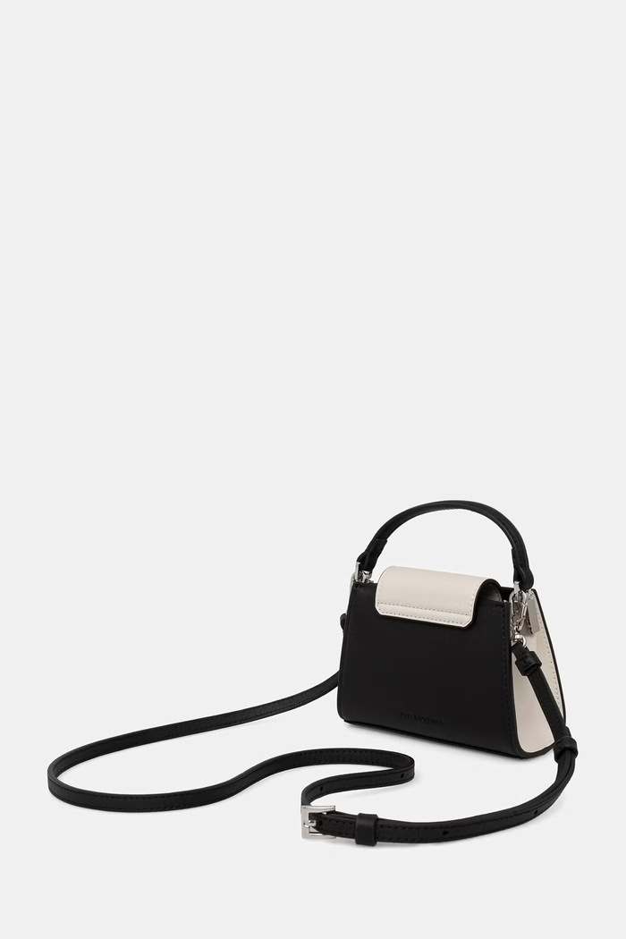 Accesorii Karl Lagerfeld geantă crossbody pentru femei din piele K/SIGNATURE B3W30353 negru