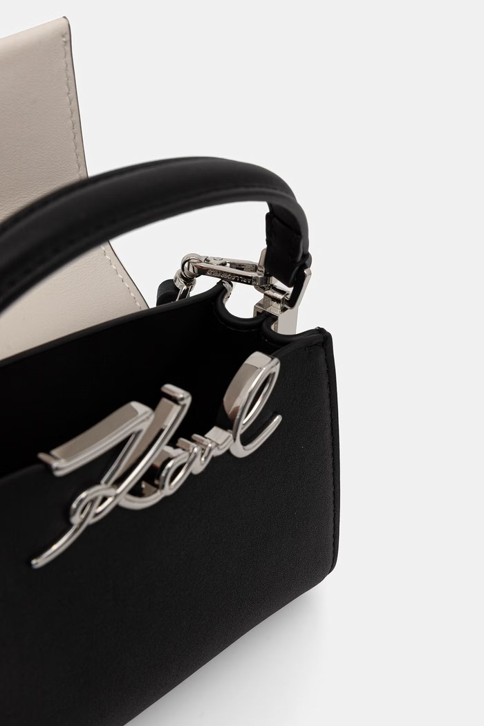 Karl Lagerfeld geantă crossbody pentru femei din piele K/SIGNATURE negru B3W30353