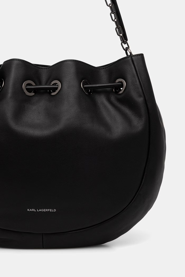 Accesorii Karl Lagerfeld geantă pentru femei din piele K/AUTOGRAPH B3W30056 negru