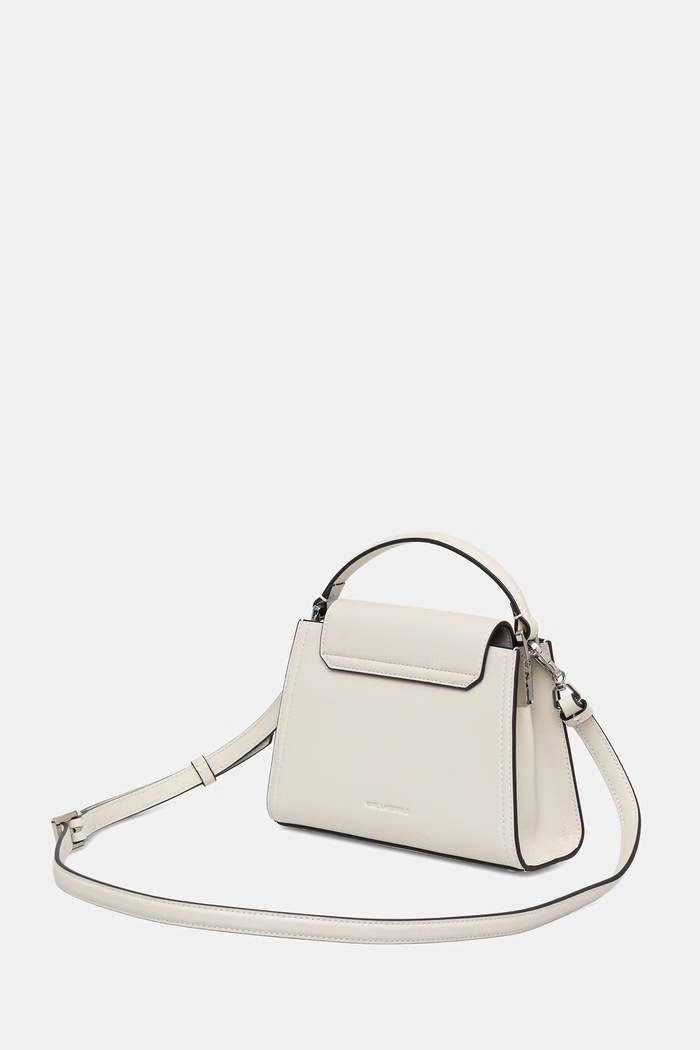 Accesorii Karl Lagerfeld geantă crossbody pentru femei din piele K/SIGNATURE B3W30018 bej