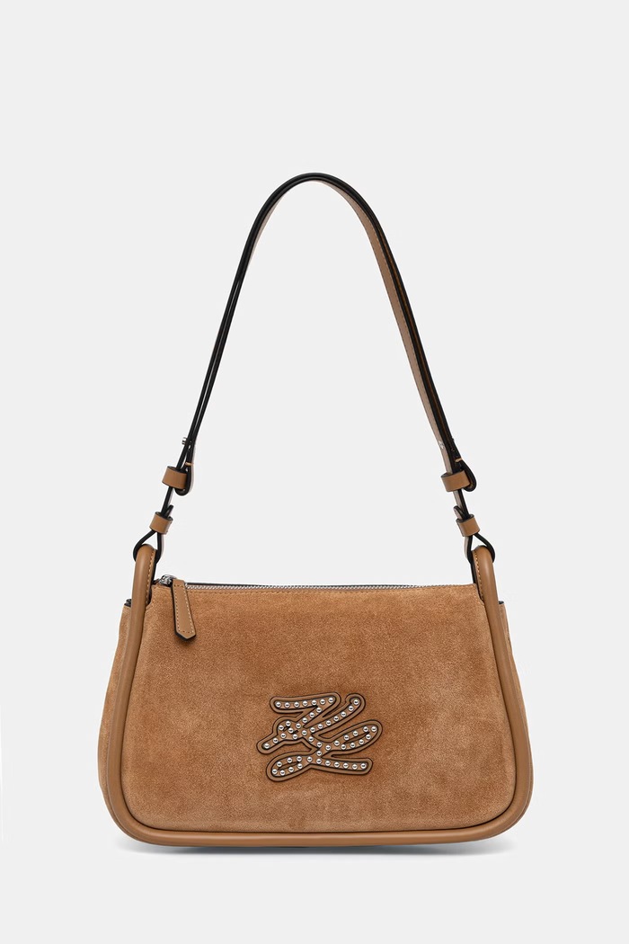Karl Lagerfeld torebka crossbody damska K/AUTOGRAPH brązowy B3W30031