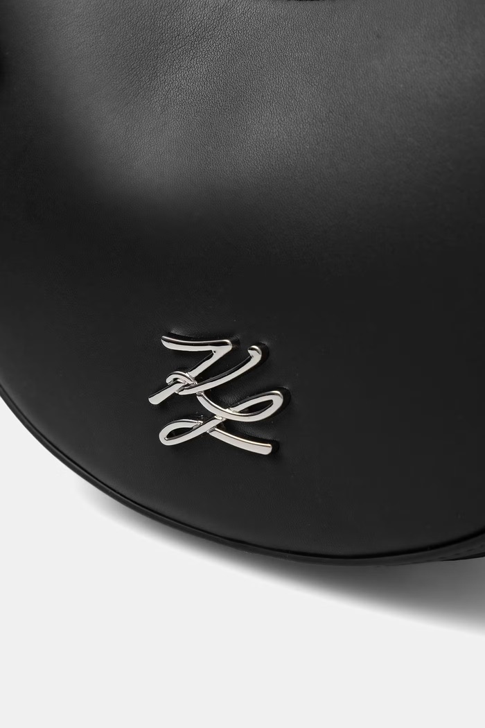 Karl Lagerfeld μικρή τσάντα γυναικεία δερμάτινη K/AUTOGRAPH μαύρο B3W30049