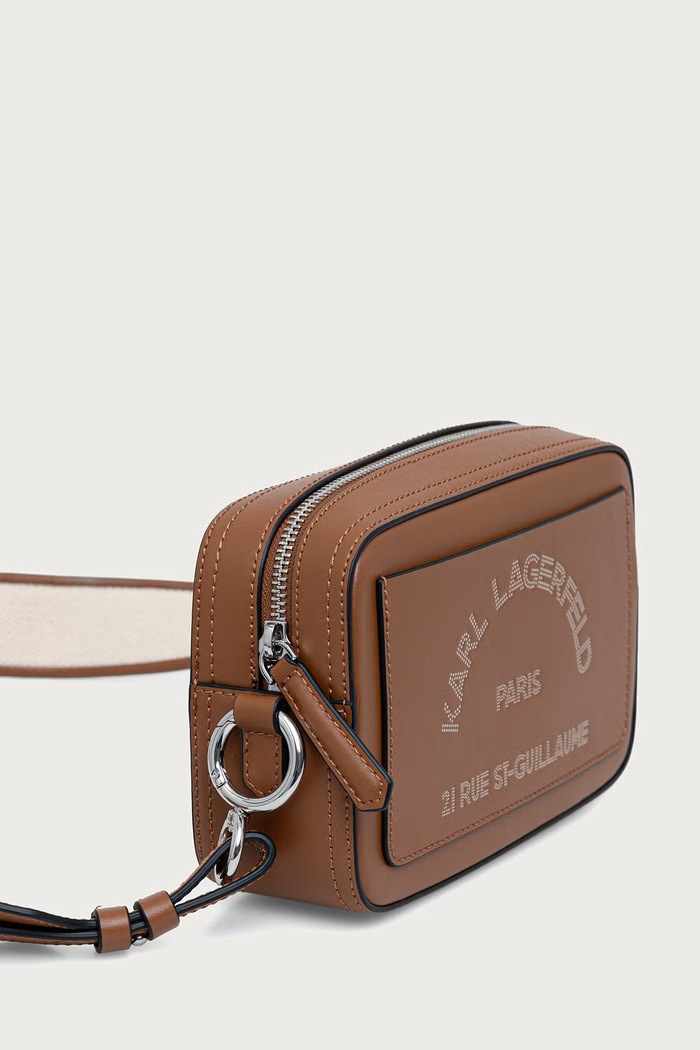 Karl Lagerfeld Crossbody kabelka dámská kožená B3W30088 hnědá AW26
